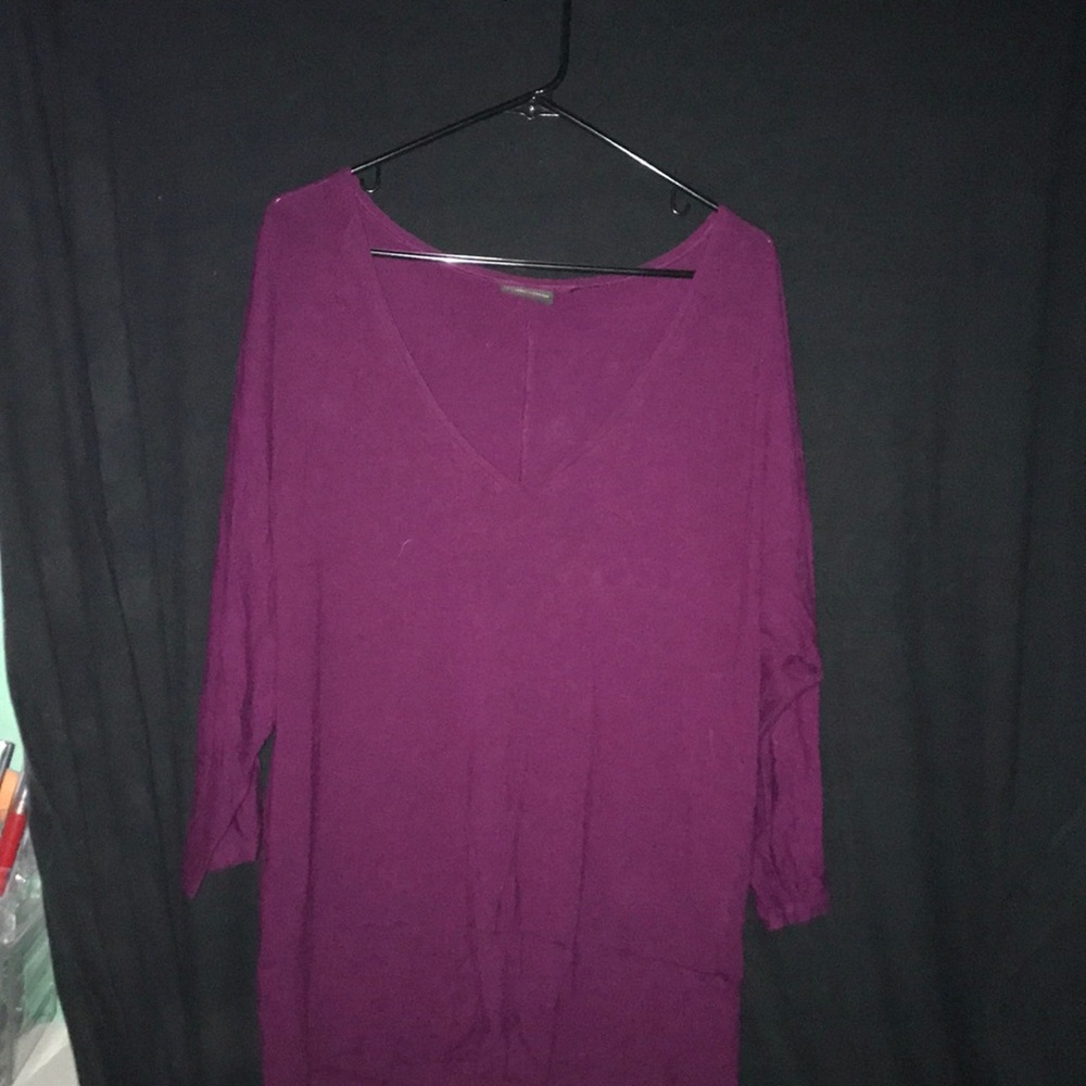 3/4 purple top